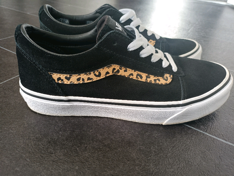 leopard print vans size 5
